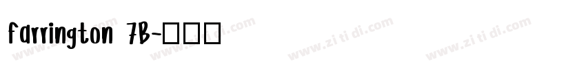 farrington 7B字体转换